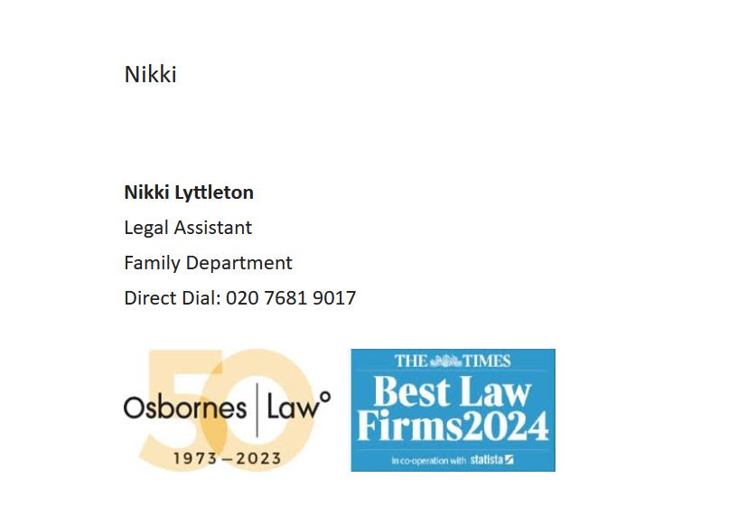 Osbornes Law Email Signature